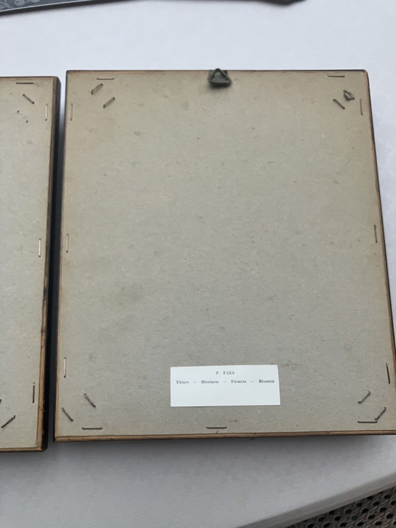 Image 1 of Set mit 2 klassischen Blumenstillleben – Pieter Faes & Cornelis van Spaendonck