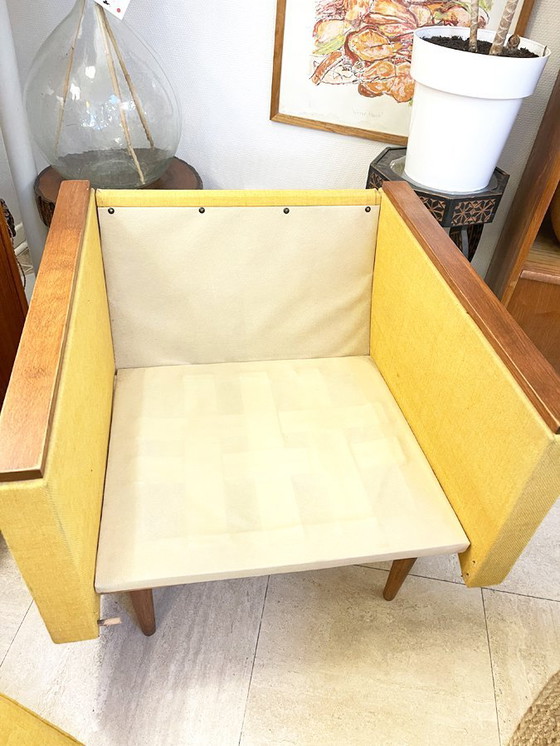 Image 1 of Sillón escandinavo color mostaza, 1950