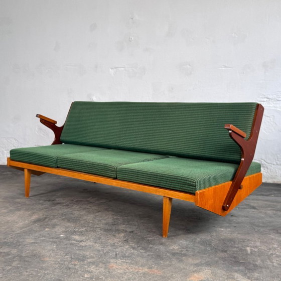 Image 1 of Mid-Century Convertible Sofa by Opp Drevovyroba, 1970s