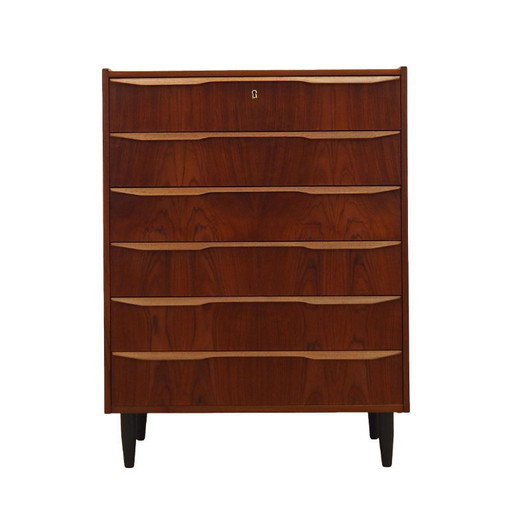 Kommode aus Teakholz, dänisches Design, 1970er Jahre, hergestellt in Dänemark