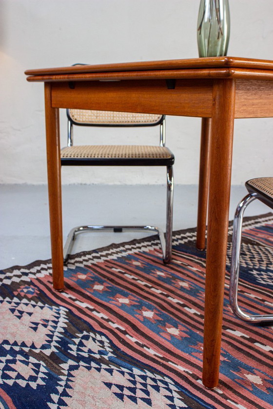 Image 1 of Vintage teak dining table AM ​​Mobler Danish square mid-century