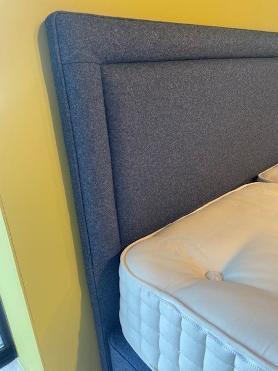 Image 1 of Hypnos box spring incl. headboard 180x210. Please note: mattresses not included.