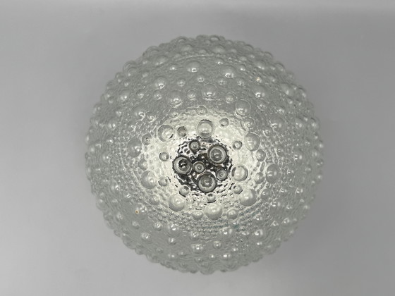 Image 1 of Tafellamp met bubbelglas bol