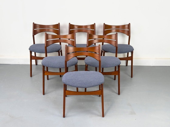 Teak Dining Chairs by Erik Buch for Chr. Christensens Møbelfabrik, 1960s, Set of 6 – Wood (photo 12 of 24)