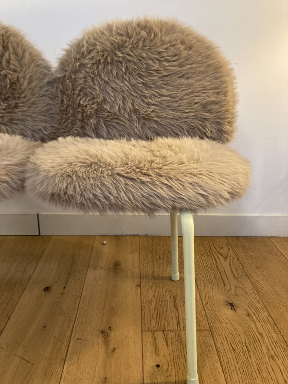 Image 1 of Faux fur bench