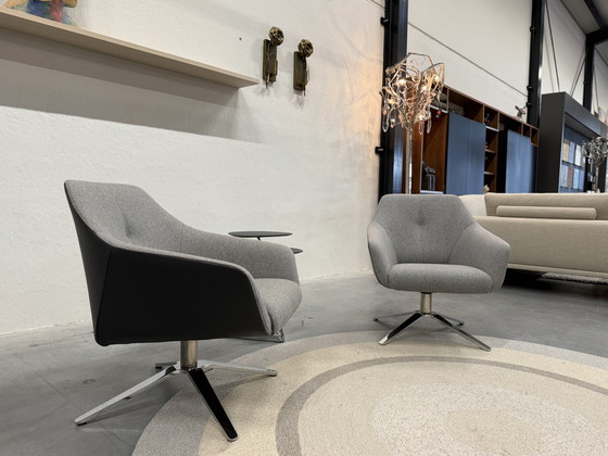 Image 1 of 2 De Sede 278 Drehstühle Living Leder grau