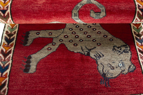 Image 1 of Hand-knotted Gabbeh nomadic rug - 125 x 86 cm - tiger motif