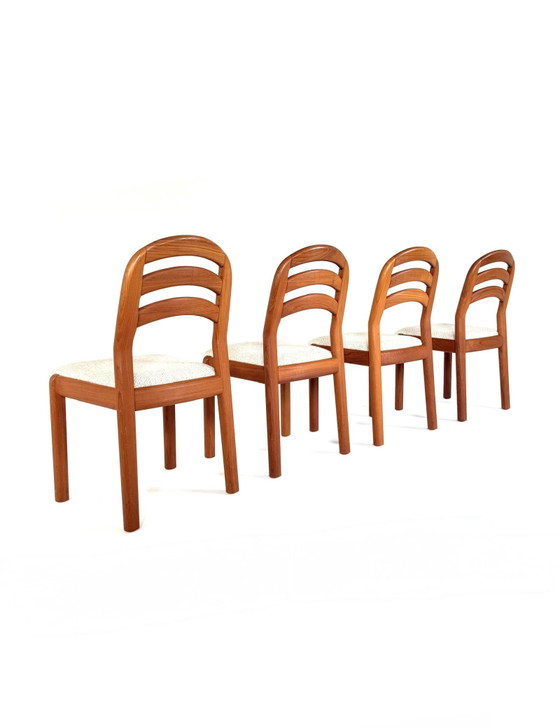 Image 1 of 4x vintage Deense eetkamerstoel, Dyrlund ‘80