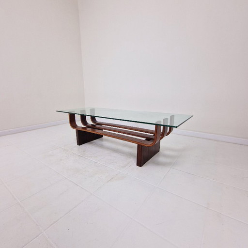Elegant Mid-Century Teak Coffee Table by James Brown for T.H. Brown 1970's