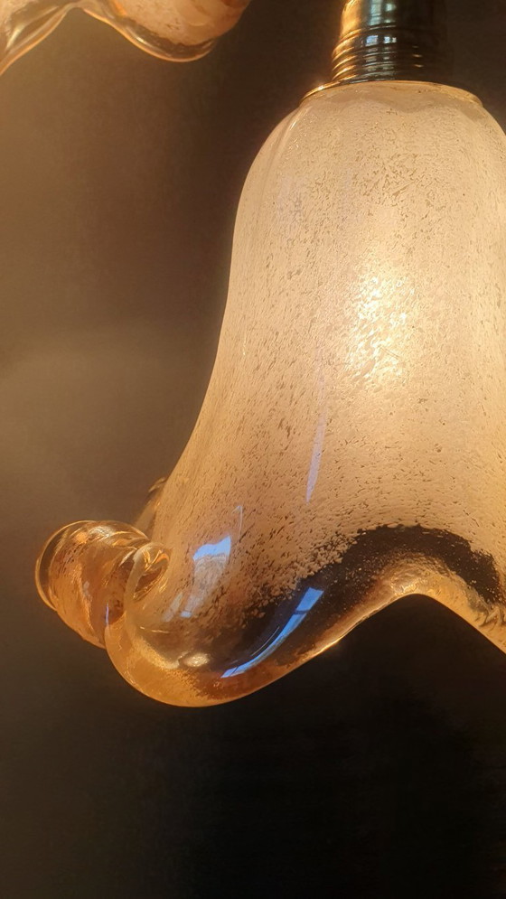 Image 1 of Set of 2 Vintage Murano pendant lamps - Mid century - Italy