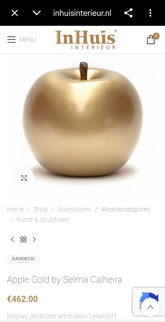 Golden Apple Selma Calheira – Gardeco, Oggetti decorativi, Ceramica (photo 5 of 5)