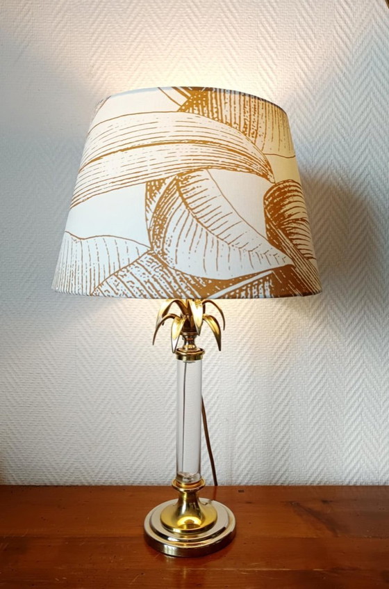 Image 1 of Lampada in plexiglass a forma di palma nello stile della Maison Charles