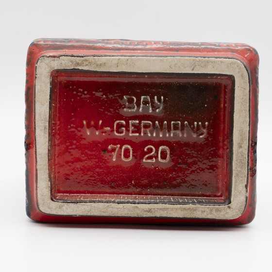 Image 1 of Retro BAY Ceramic Vase DUO 70-25 + 70-20 Fat Lava Vintage 60s WGP Mid-Century 