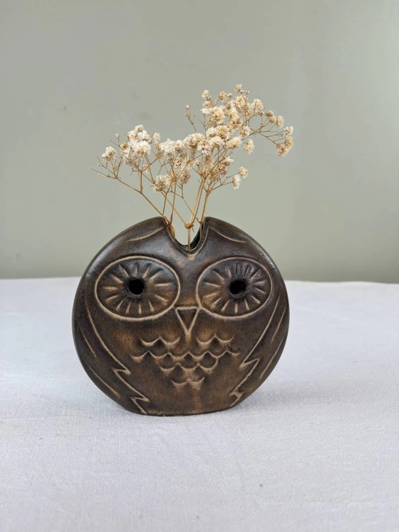 Soliflore hibou stylisé en céramique vintage – Vases, Porcelain, Ceramic (photo 8 of 9)