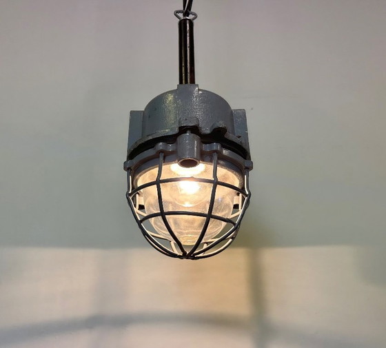 Image 1 of Dark Grey Cast Aluminium Explosion Proof Light from ELBA, 1970s