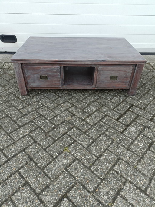 Hardwood coffee table