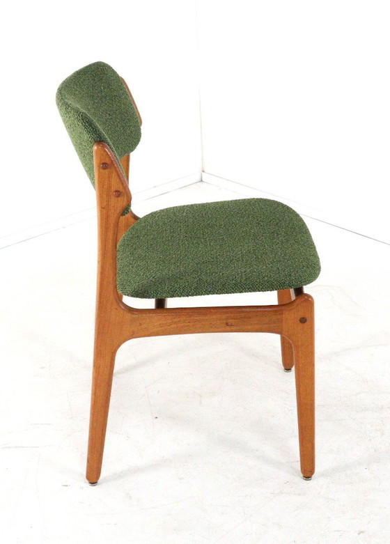 Image 1 of Ensemble de 4 chaises rembourrées Erik Buch pour O.D. Mobler modèle 49