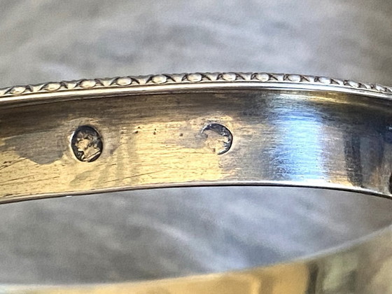 Image 1 of Porte Condiments Argent Massif Ciselé 900 Directoire 1800 Orfèvre AT Paris