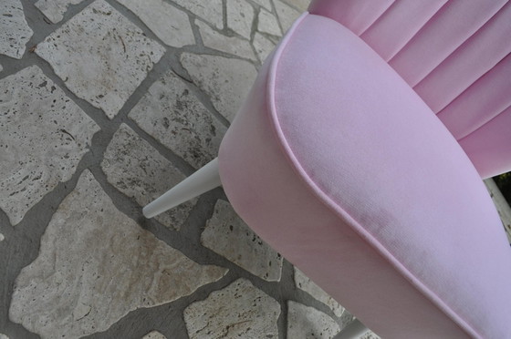 Mid-Century Red Cocktail Armchair, 1950s – Mid Century Modern (photo 4 of 6)