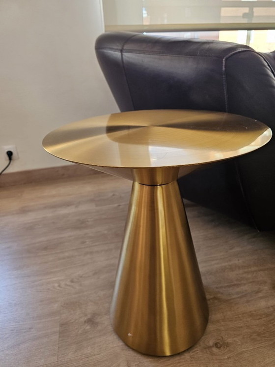 Image 1 of Table d'appoint design en laiton massif