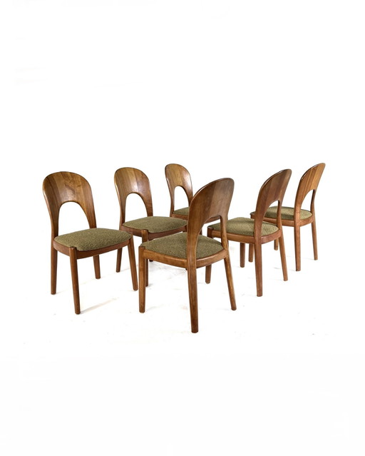 6x chaise Morten vintage, Koefoeds Hornslet '70