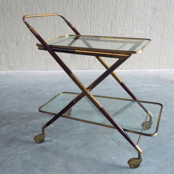 1950s Italian Bar Trolley, Attributed to Cesare Lacca – Bar carts, Wood (photo 8 of 19)