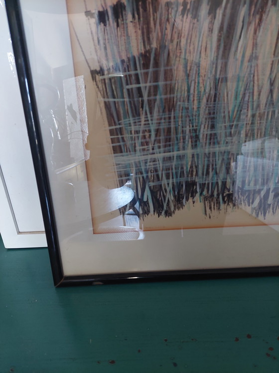 Image 1 of Original Signed Abstract Impressionist Watercolour Painting.