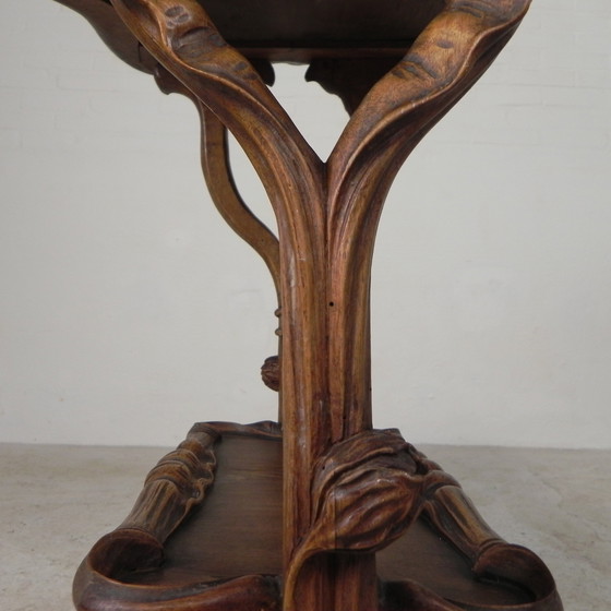 Image 1 of Jugendstil-Teetisch im Stil von Emile Galle