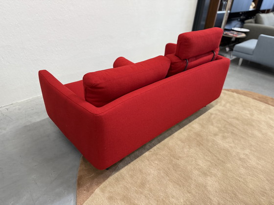 Image 1 of Pode Tweak Sofa 2x80 Incl. Footstool Hallingdal fabric Red