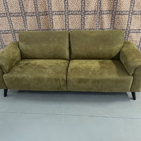 Image 1 of Leather 3-seater sofa