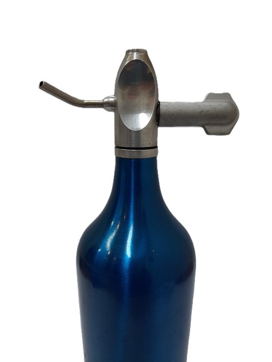 Image 1 of Vintage blue soda syphon