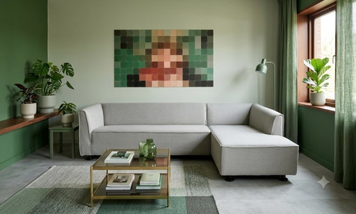 Gelderland 4800 Corner Sofa Grey refurbished – hoekbanken, Wood, Textile (photo 2 of 14)
