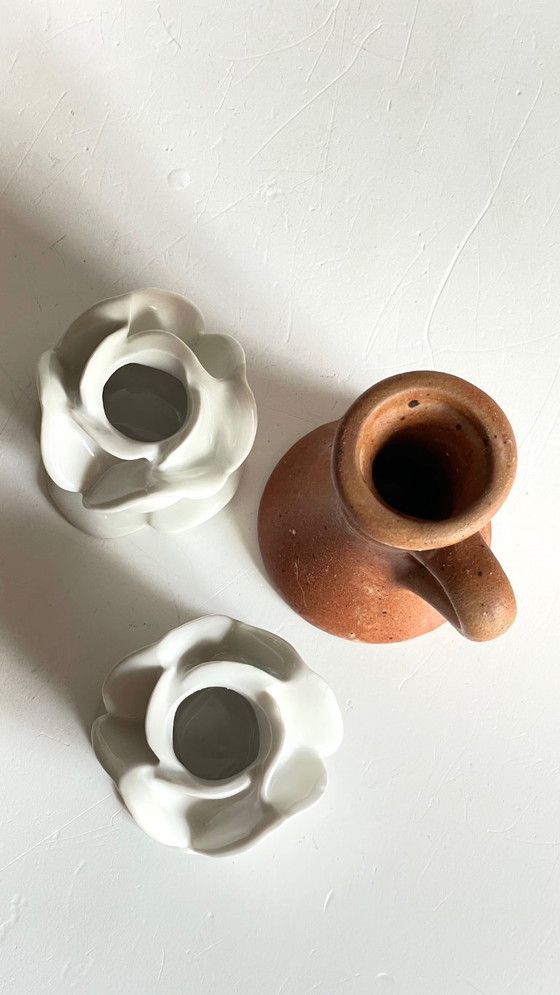 Image 1 of Candelieri d'epoca in porcellana e gres