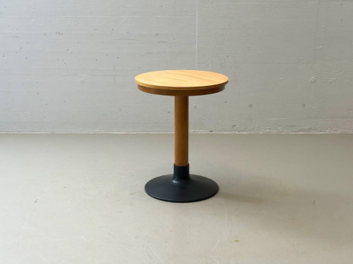 Round side table with cast iron base, 1970s