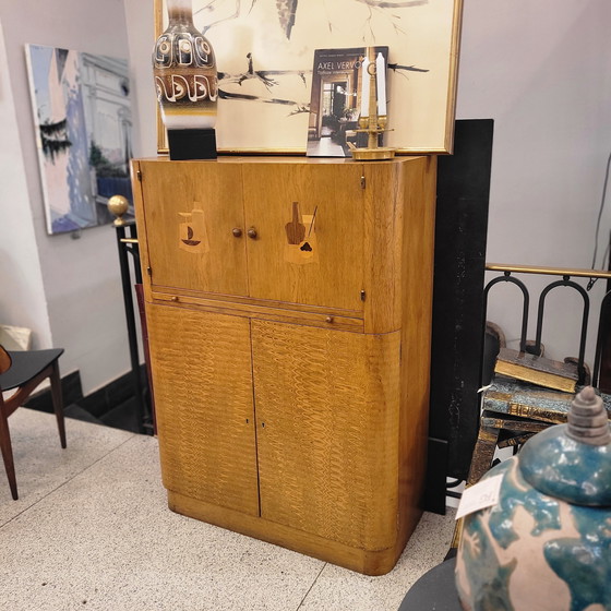 Image 1 of Mueble Bar Art Déco, Madera De Arce, Circa 1930 – Francia