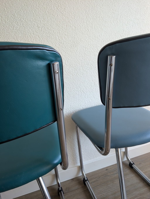 Gispen Stoelen – eetkamerstoelen, Metal, Leather (photo 2 of 8)