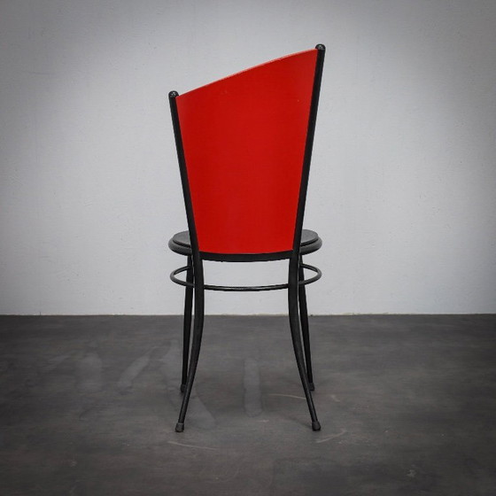 Image 1 of Set aus 4 postmodernen Esszimmerstühlen, Italien, 1980er Jahre