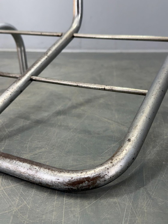 Image 1 of Valet de ropa cromado Bauhaus de la década de 1930, Checoslovaquia