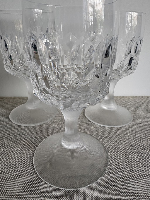 Vintage Kristallweingläser Peill & Putzler 3x