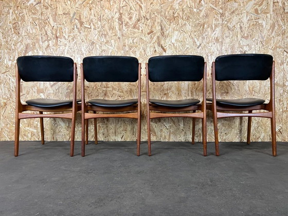 Image 1 of 4x 60er 70er Jahre Stuhl Stühle Teak Dining Chair Erik Buch O.D. Møbler Denmark