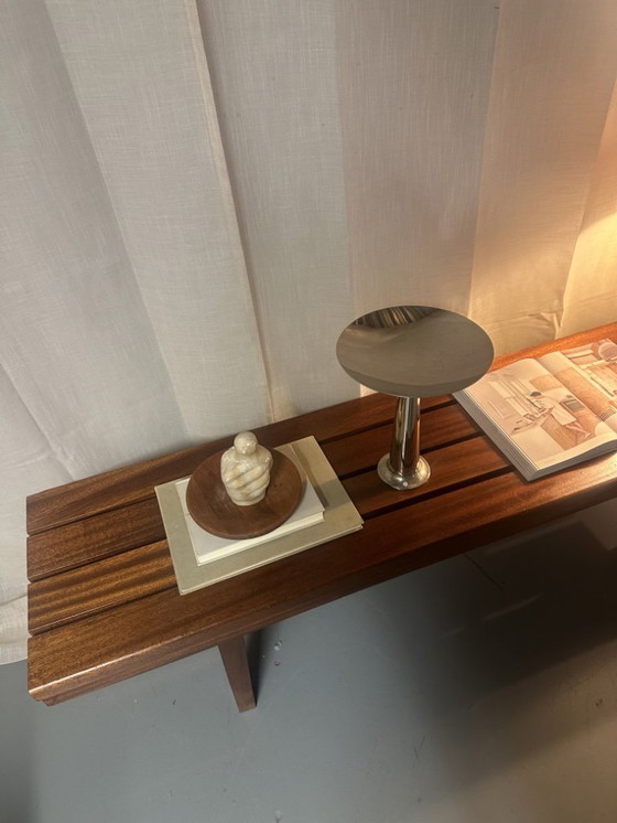 Image 1 of Panca vintage con doghe in legno