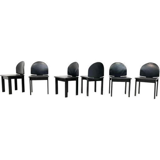 Set di 6 sedie Mid-Century Modern per Mobil Girgi, Italia, anni '70
