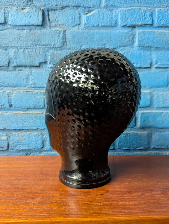Image 1 of Vintage glazen mannequin hoofd