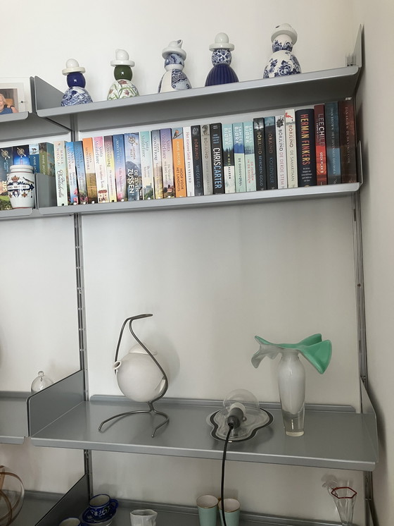 Image 1 of 2x Vitsoe 606 shelves grey