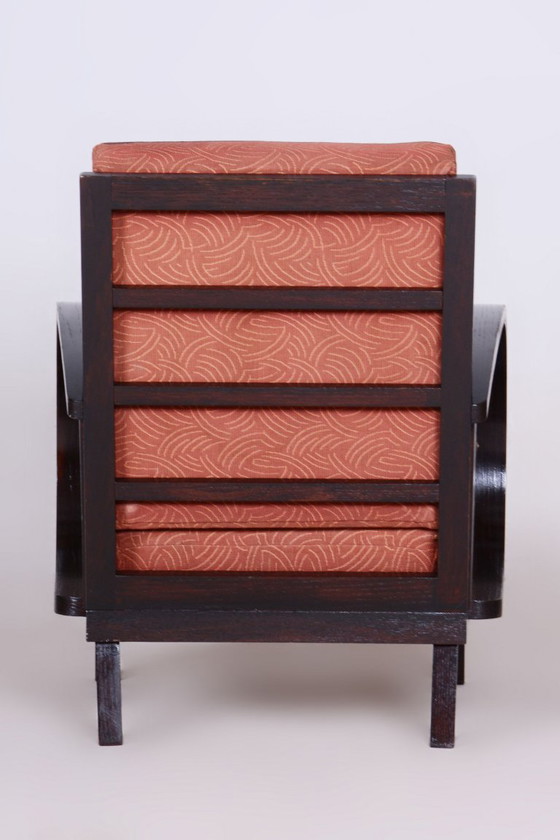 Sillón Art Déco restaurado, de Jindrich Halabala, UP Zavody, República Checa, década de 1930. – Sillones (photo 6 of 10)