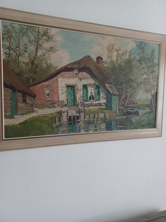 Quadro su tela in ottime condizioni – Hans Leutenegger, Dipinti e disegni, Canvas, Wood (photo 3 of 9)