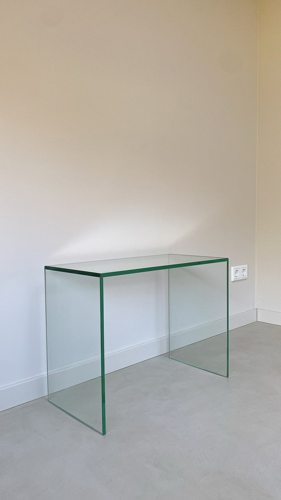 Image 1 of Vintage Glass Coffee Table / Side Table of Heavy Quality