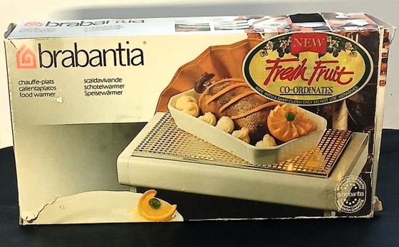 Image 1 of (W011) Chauffe-plats/chauffe-plats vintage Brabantia neuf dans sa boîte avec éteignoirs à flamme