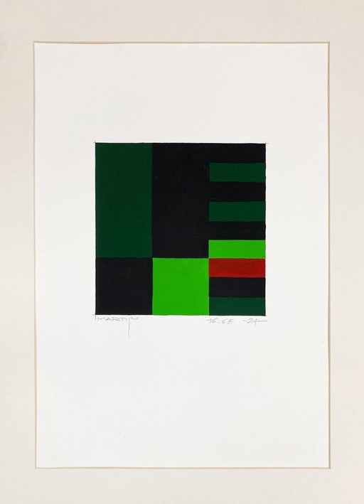 Geometric Composition 16-6 – schilderijen tekeningen, Paper (photo 2 of 6)