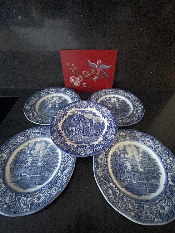 Liberty Blue vintage Plates Staffordshire Ironstone, Crockery, Ceramic (photo 4 of 15)